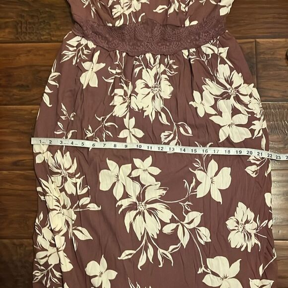 Torrid Emma Floral Gauze Lace Insert Maxi Dress Summer Spring Vacation Resort - Picture 10 of 14